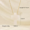 Basic Cross Natural Stone Plating 14k Gold Plated Pendant Necklace