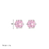 1 Pair Simple Style Round Inlay Stainless Steel Zircon White Gold Plated Gold Plated Ear Studs