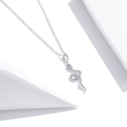 Casual Cute Little Bear Cat Butterfly Sterling Silver White Gold Plated Glass Zircon Necklace In Bulk