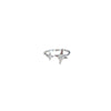 Simple Style Bow Knot Copper Inlay Zircon Rings