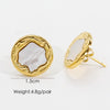 1 Pair Ig Style Simple Style Geometric Plating Inlay Stainless Steel Artificial Pearls Zircon Ear Studs