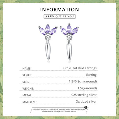 1 Pair Simple Style Cactus Flower Watermelon Inlay Sterling Silver Zircon Ear Studs