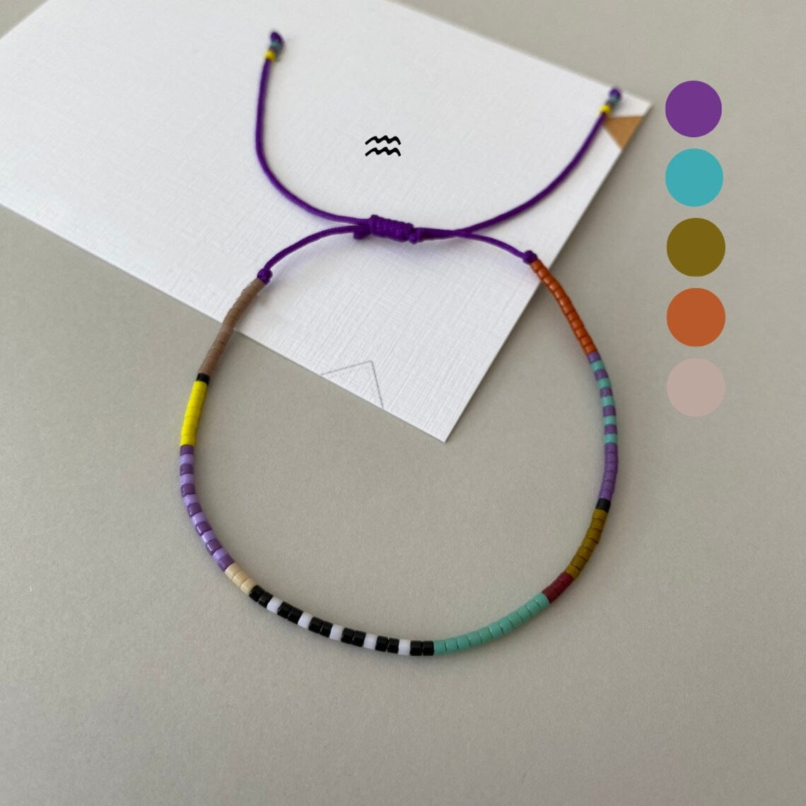 Simple Style Round Seed Bead Beaded Women's Bracelets