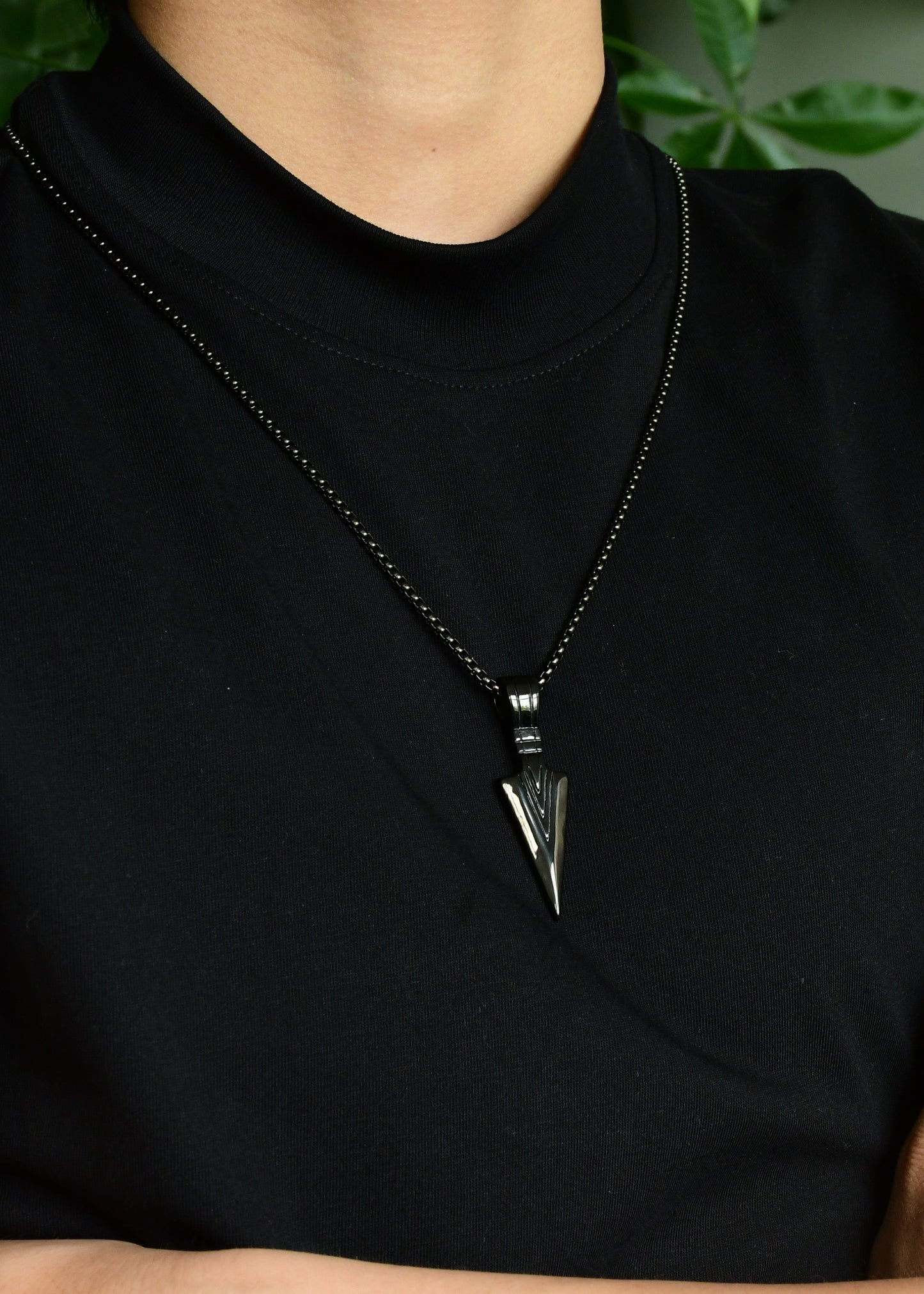 Punk Simple Style Classic Style Arrow Stainless Steel Plating Chain 18k Gold Plated Unisex Pendant Necklace