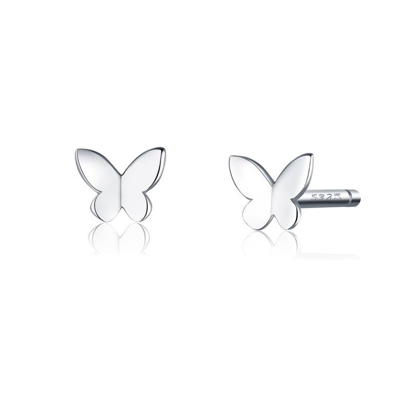 1 Pair Cute Sweet Dragonfly Butterfly Plating Inlay Sterling Silver Zircon Drop Earrings