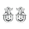 1 Pair Cute Sweet Pumpkin Cat Butterfly Sterling Silver Ear Studs