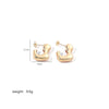 1 Pair Ig Style Geometric Irregular Polishing Plating Copper 18k Gold Plated Earrings Ear Studs