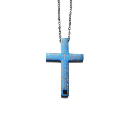 Casual Retro Cross 304 Stainless Steel Men'S