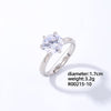 Luxurious Simple Style Shiny Square Eye Copper Plating Inlay Zircon White Gold Plated Open Rings