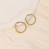 1 Pair Simple Style Star Heart Shape Plating Stainless Steel Gold Plated Hoop Earrings