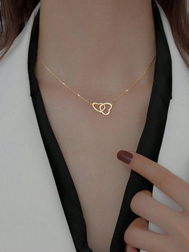 Ig Style Simple Style Heart Shape Copper Alloy Women's Necklace