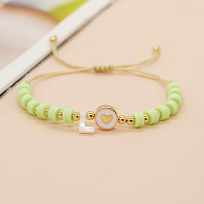 Simple Style Classic Style Letter Soft Clay Wholesale Bracelets