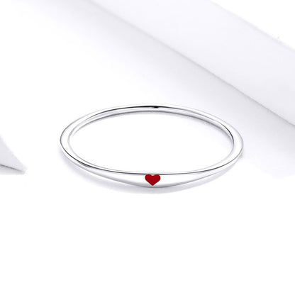 Casual Heart Shape Sterling Silver Rings In Bulk