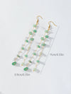 Wholesale Jewelry Elegant Basic Stone Artificial Gemstones Alloy Tassel Drop Earrings