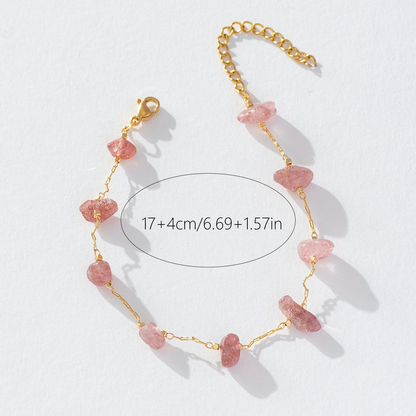 Elegant Irregular Stainless Steel Artificial Crystal Bracelets