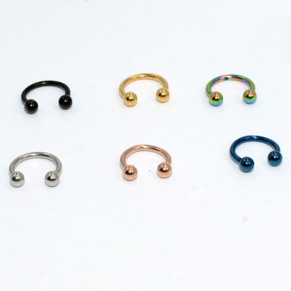 Simple Style U Shape Stainless Steel Lip Stud Nose Ring In Bulk