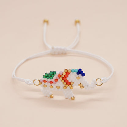 Cute Animal Glass Seed Bead Couple Bracelets