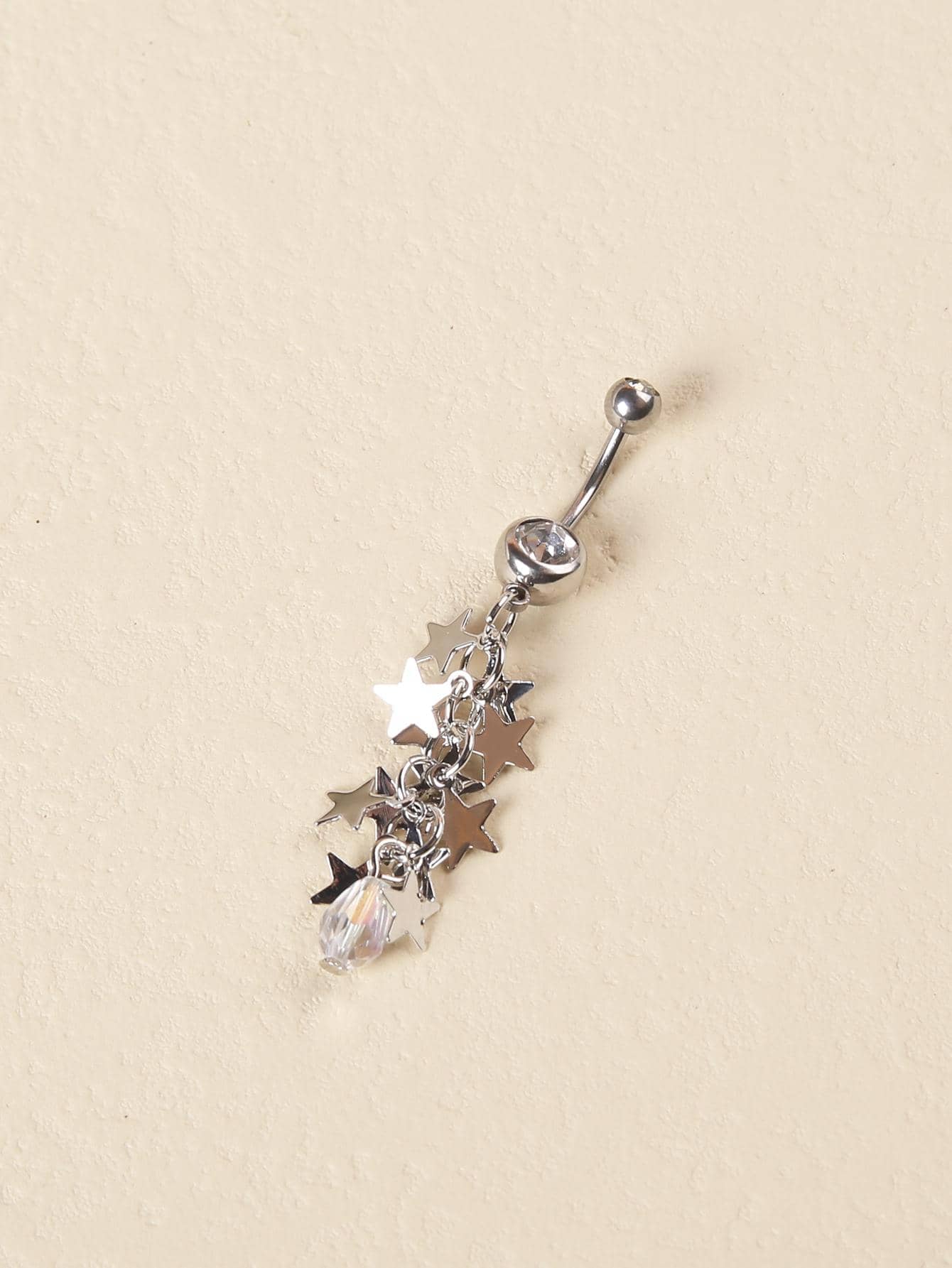Ig Style Sexy Cool Style Star Stainless Steel Belly Ring