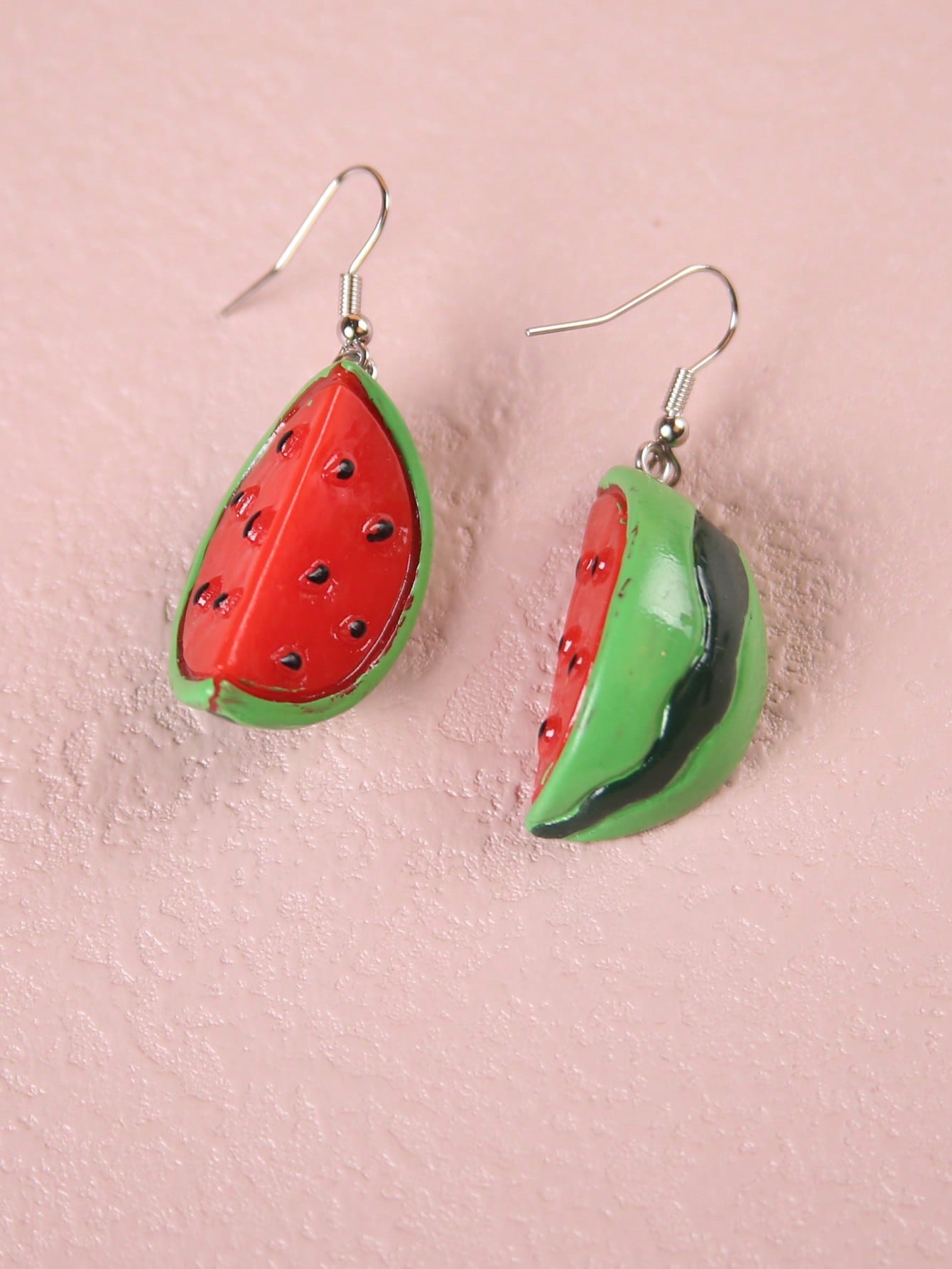 1 Pair Ig Style Cute Watermelon Synthetic Resin Drop Earrings