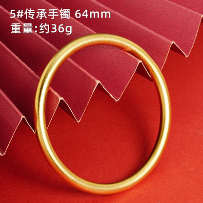 1 Piece Simple Style Solid Color Copper Plating Bangle