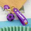 Fashion Letter Football Pvc Unisex Bag Pendant Keychain 1 Piece