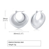 Simple Style Geometric Stainless Steel Plating Earrings 1 Pair