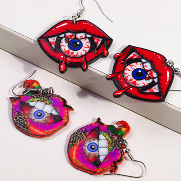 1 Pair Funny Eye Arylic Drop Earrings