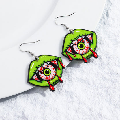 1 Pair Funny Eye Arylic Drop Earrings