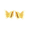 1 Pair Elegant Lady Butterfly Plating Stainless Steel 18k Gold Plated Drop Earrings Earrings Ear Studs