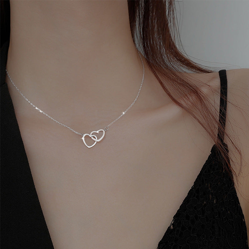 Elegant Sweet Classic Style Heart Shape Stainless Steel Plating Gold Plated Necklace