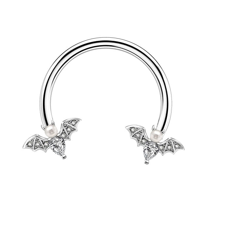 1 Piece Cute Sweet Star Enamel Plating Stainless Steel Copper Nose Ring