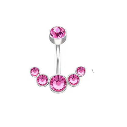 1 Piece Cute Sweet Letter Heart Shape Butterfly Plating Inlay Stainless Steel Zircon Navel Stud