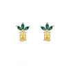 1 Pair Sweet Simple Style Flower Plating Inlay Copper Zircon Gold Plated Ear Studs