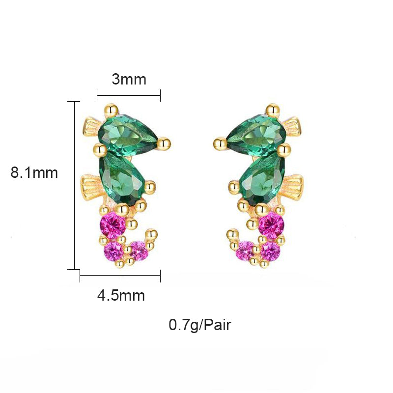 1 Pair Sweet Simple Style Flower Plating Inlay Copper Zircon Gold Plated Ear Studs