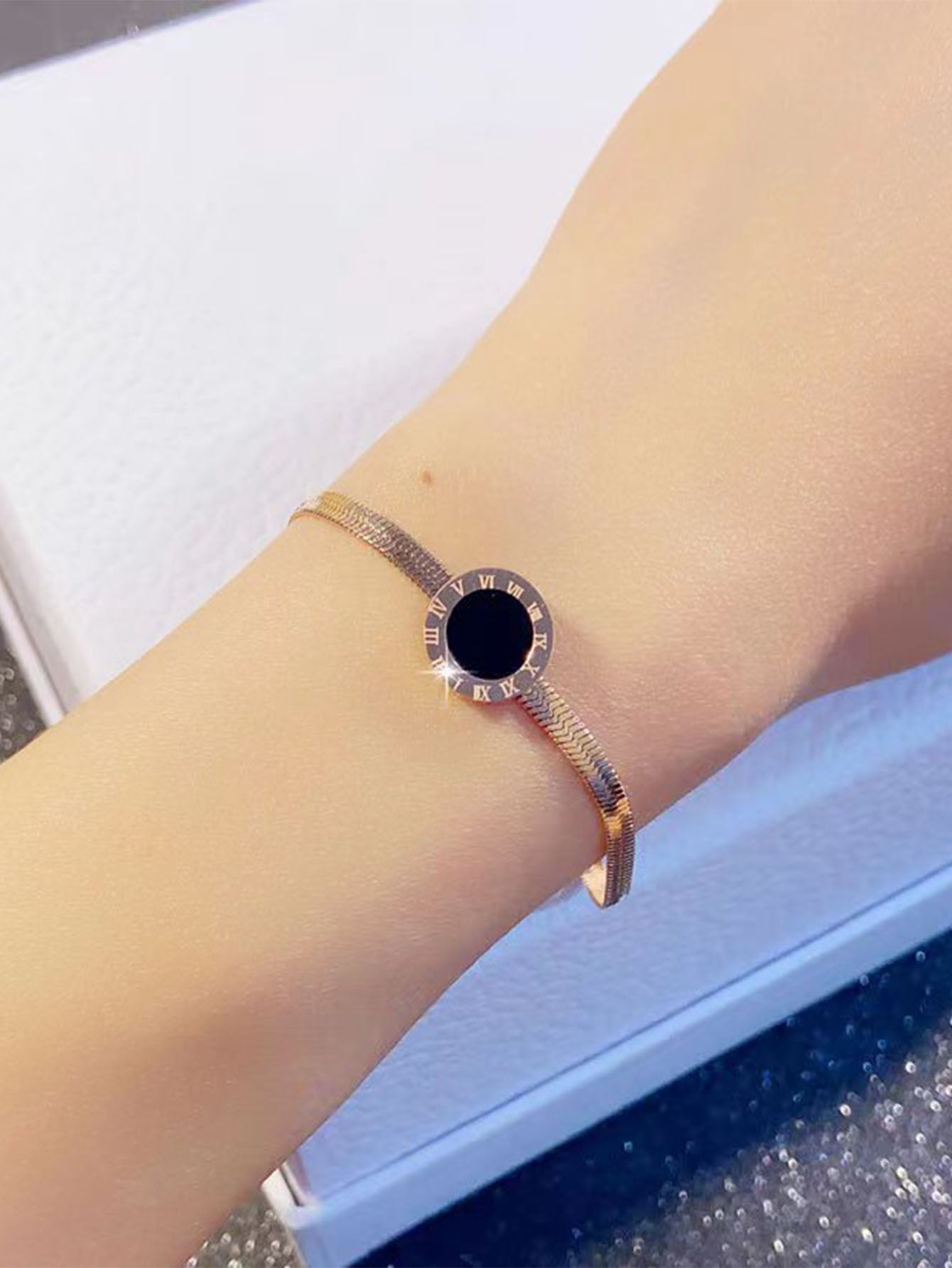 Wholesale Elegant Round Stainless Steel Plating Bracelets Anklet