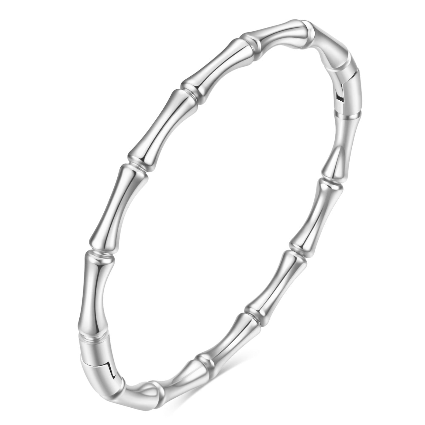 Simple Style Solid Color Stainless Steel Plating Bangle