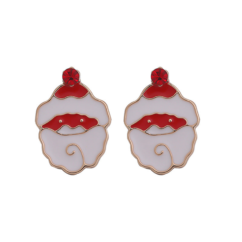 Wholesale Jewelry Cute Cartoon Character Alloy Enamel Ear Studs