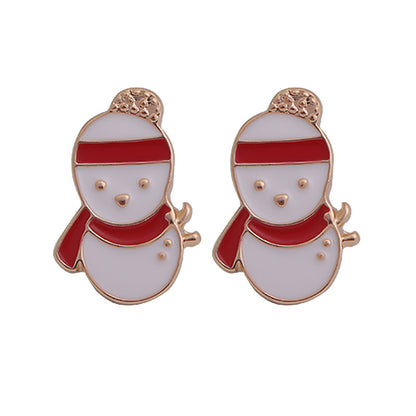 Wholesale Jewelry Cute Cartoon Character Alloy Enamel Ear Studs