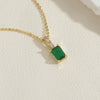 Cute Simple Style Commute Solid Color Copper Plating Inlay Zircon 14k Gold Plated Pendant Necklace