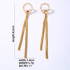 1 Pair Shiny Tassel Plating Inlay Copper Zircon White Gold Plated Gold Plated Drop Earrings