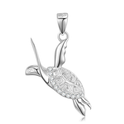 Casual Tortoise Sterling Silver Plating Pendant Necklace