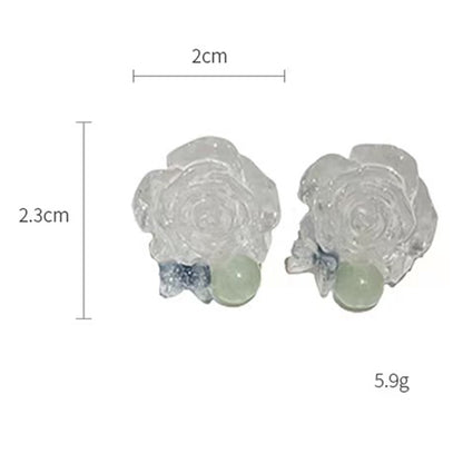 1 Pair Elegant Glam Luxurious Animal Flower Plating Inlay Alloy Rhinestones 24k Gold Plated Earrings