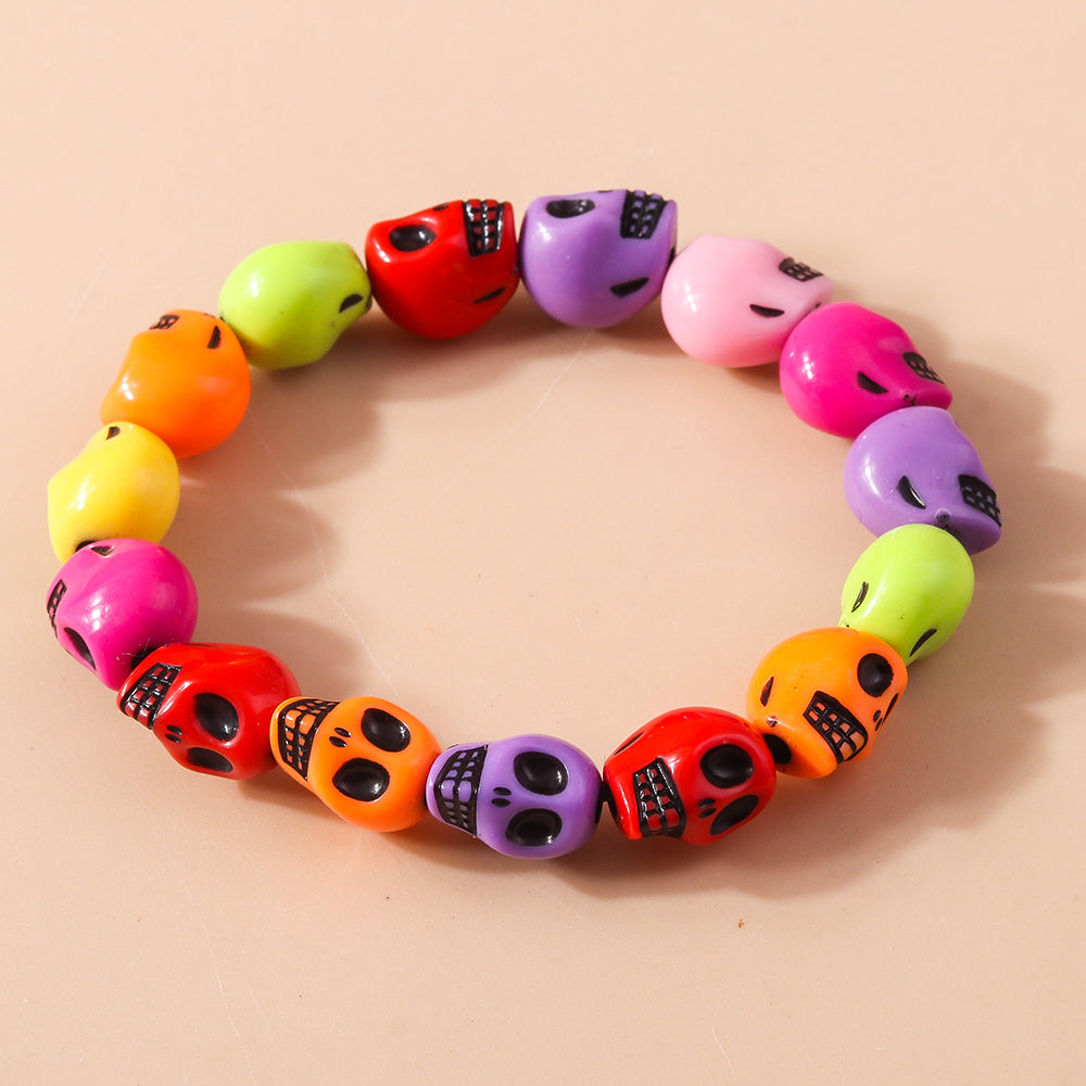 Funny Skull Beaded Wholesale Bracelets