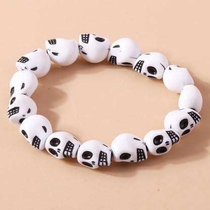 Funny Skull Beaded Wholesale Bracelets