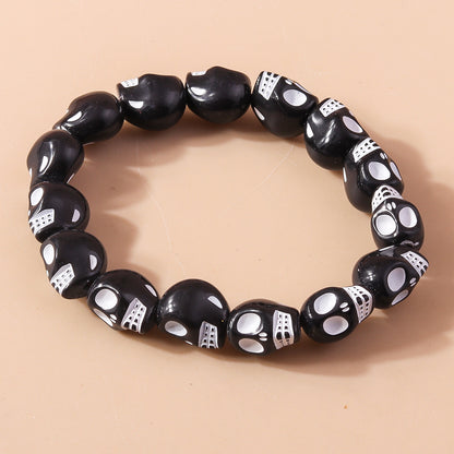 Funny Skull Beaded Wholesale Bracelets