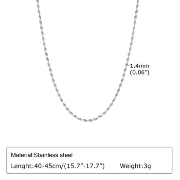 Ig Style Simple Style Solid Color Stainless Steel Plating 18k Gold Plated Necklace