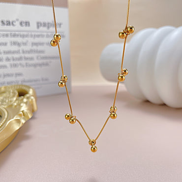 Simple Style Geometric Stainless Steel Plating Gold Plated Necklace