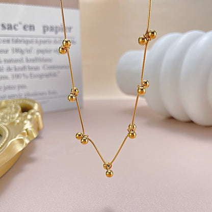 Simple Style Geometric Stainless Steel Plating Gold Plated Necklace