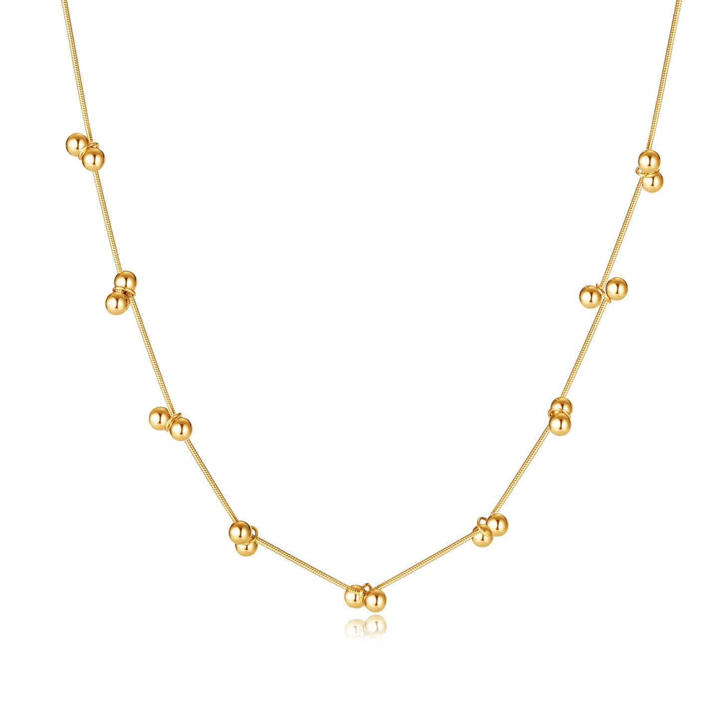 Simple Style Geometric Stainless Steel Plating Gold Plated Necklace