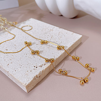 Simple Style Geometric Stainless Steel Plating Gold Plated Necklace